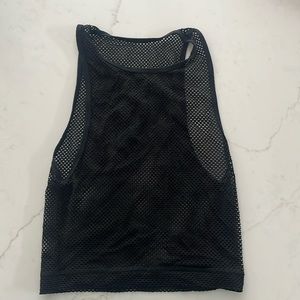 Lululemon Lab high neck mesh crop tank